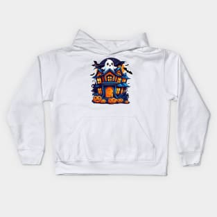 From Bats to Cute Ghosts: Tales of the Halloween House Kids Hoodie